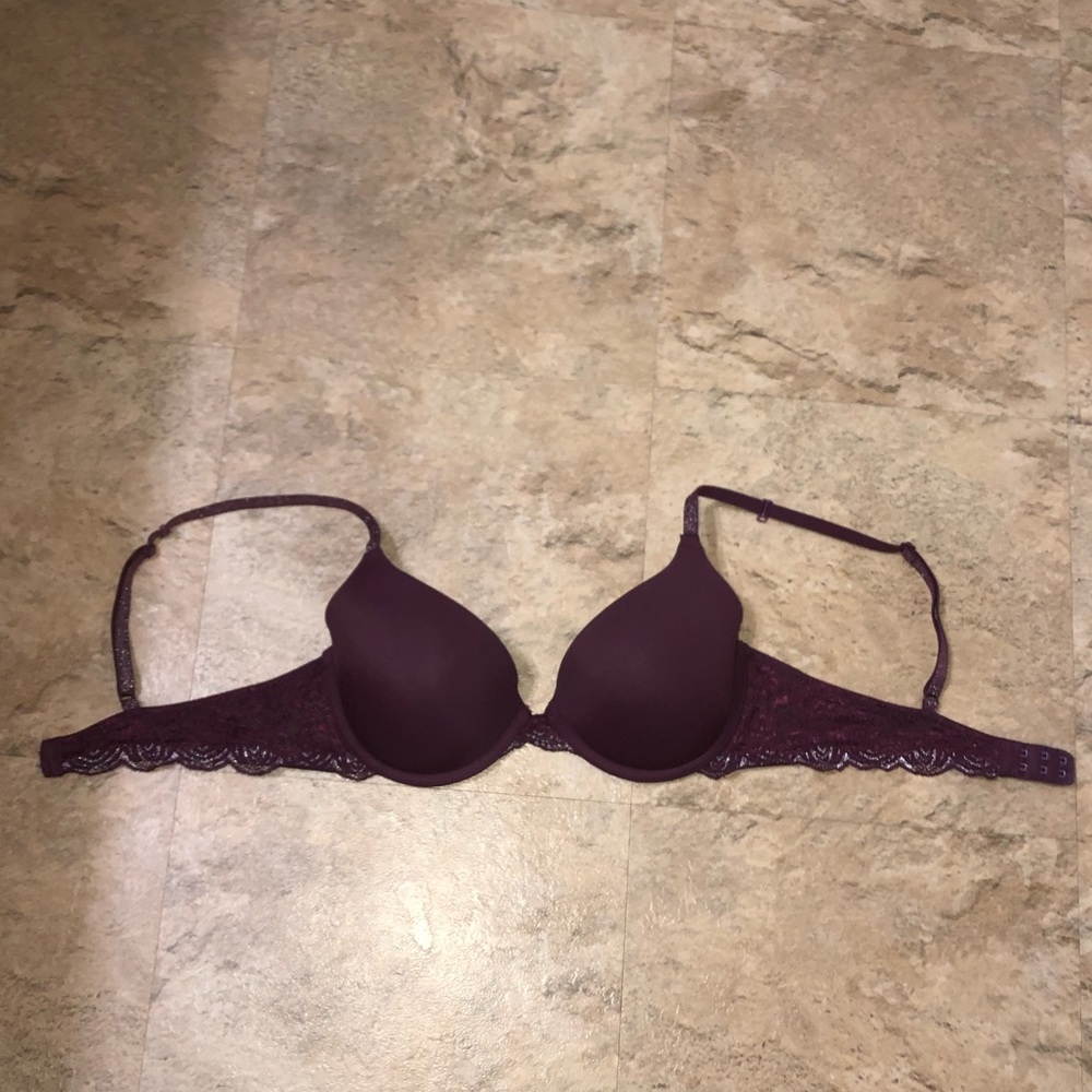 Burgundy Bra 34C